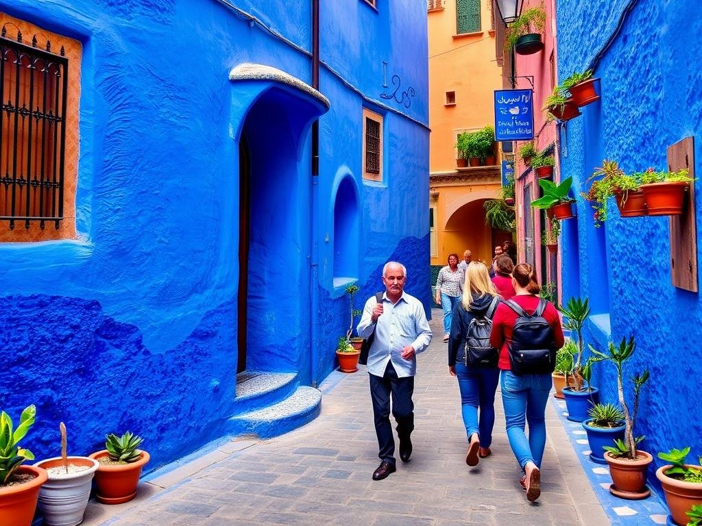 A guided day trip to Chefchaouen from Fes, exploring the famous blue city of Morocco A guided day trip to Chefchaouen from Fes, exploring the famous blue city of Morocco