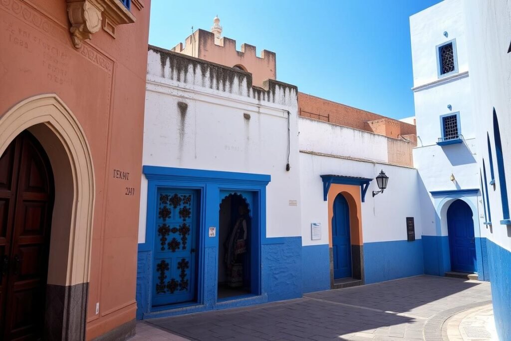 The Kasbah of the Udayas in Rabat with its distinctive blue and white streets, one of the most elegant places to visit in Morocco The Kasbah of the Udayas in Rabat with its distinctive blue and white streets, one of the most elegant places to visit in Morocco