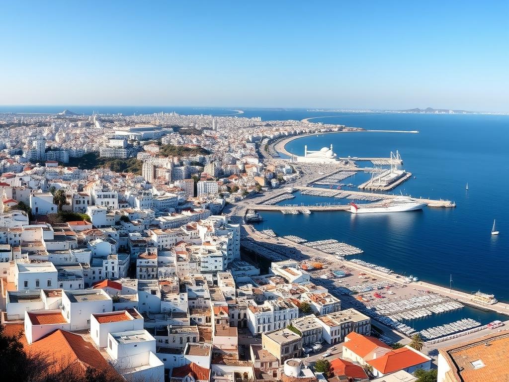 View of Tangier's medina and port, a historic gateway among the best places to visit in Morocco View of Tangier's medina and port, a historic gateway among the best places to visit in Morocco